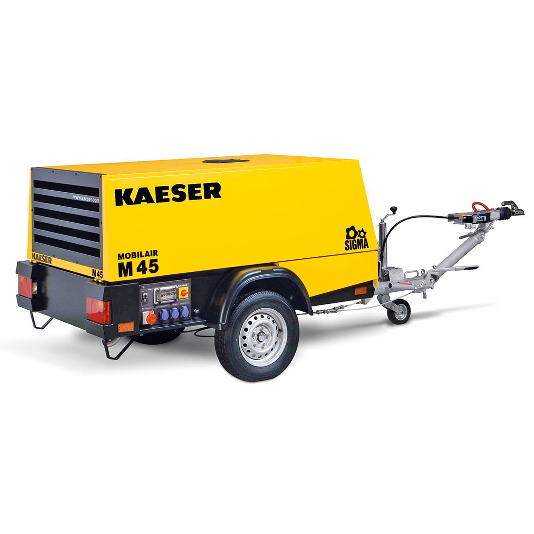 Передвижной компрессор с дизельным приводом KAESER M 45